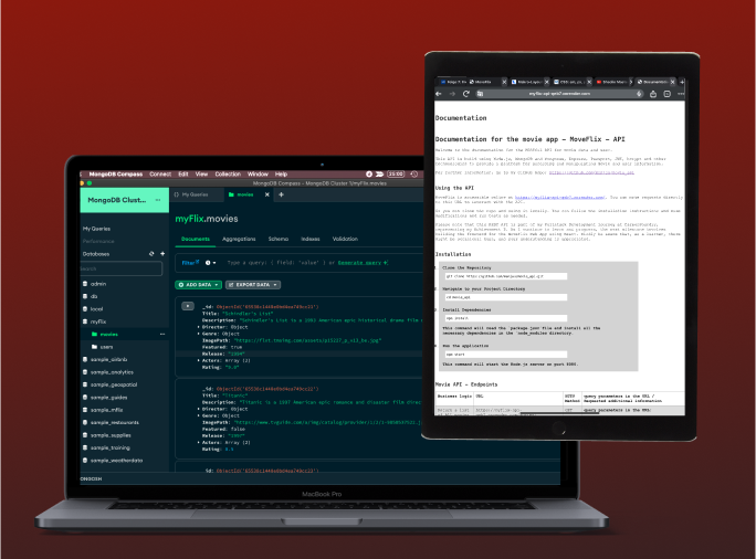 screenshot of Movie API